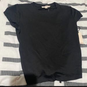 No Frills Juniors Black Top NWT